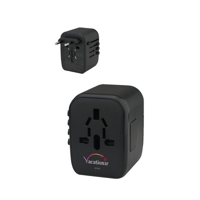 Universal Travel 2 USB / 2 Type-C Adapter